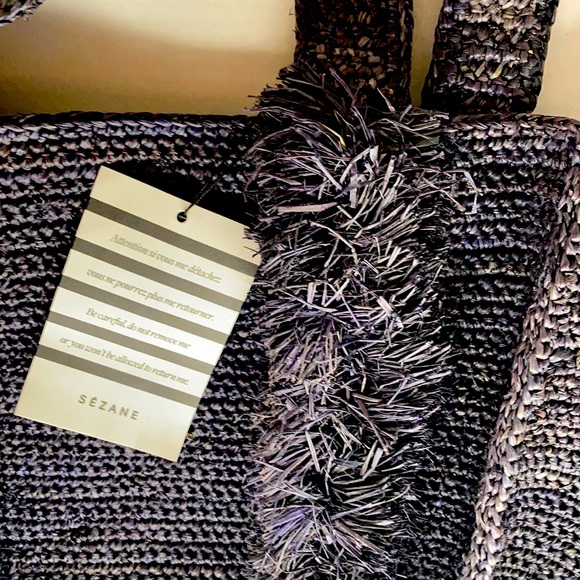 LAST DAY! RARE/NEW🌟Sézane Salma Sac navy - Picture 5 of 7